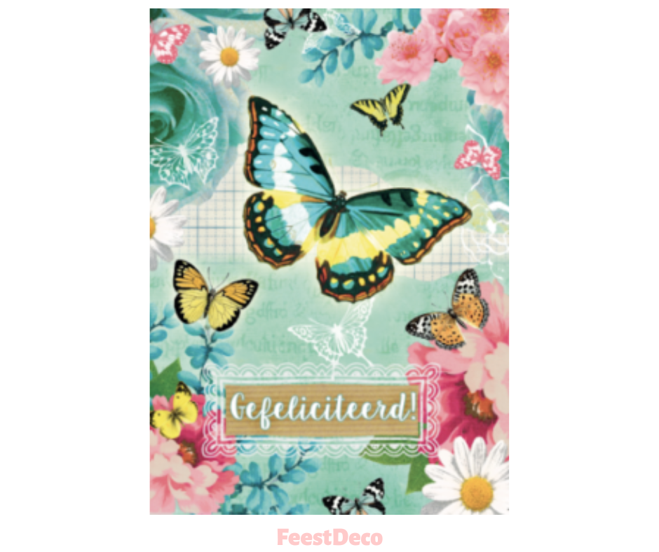 Aardkaart | Gefeliciteerd 'vlinders'