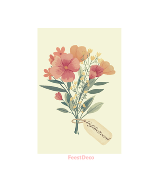 Aardkaart Aardkaart | Gefeliciteerd 'bos bloemen'
