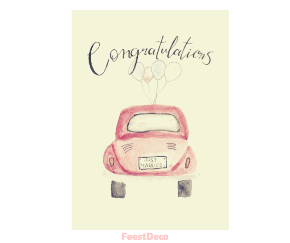 Aardkaart | Just married car