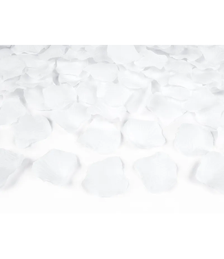 PartyDeco Rozenblaadjes wit | zak 100 stuks