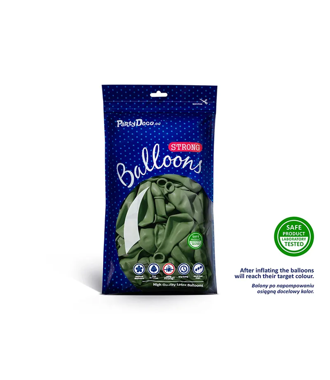 Ballonnen rozemarijn groen | zak 100 stuks