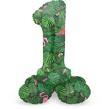 Cijferballon 1 | Jungle Vibe | Staand | 41 cm