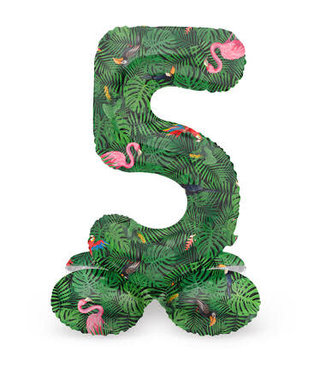 Folat OUTLET Cijferballon 5 | Jungle Vibe | Staand | 41 cm