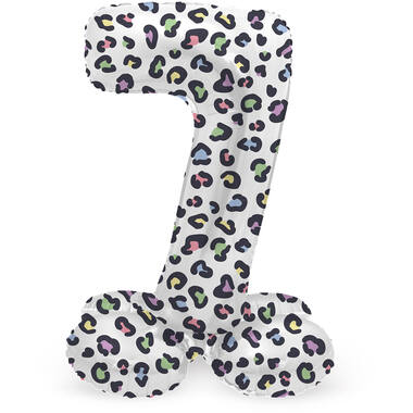 Cijferballon 7 | Bright Panter | Staand | 72 cm