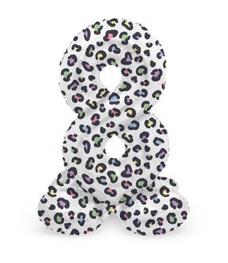 Folat OUTLET Cijferballon 8 | Bright Panther | Staand | 41 cm