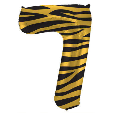 Cijferballon 7 | Tiger Chic | 86 cm