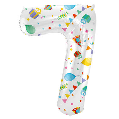 Cijferballon 7 | Joyful Party | 86 cm