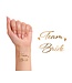 Tattoos Team Bride | 16 stuks | Goud