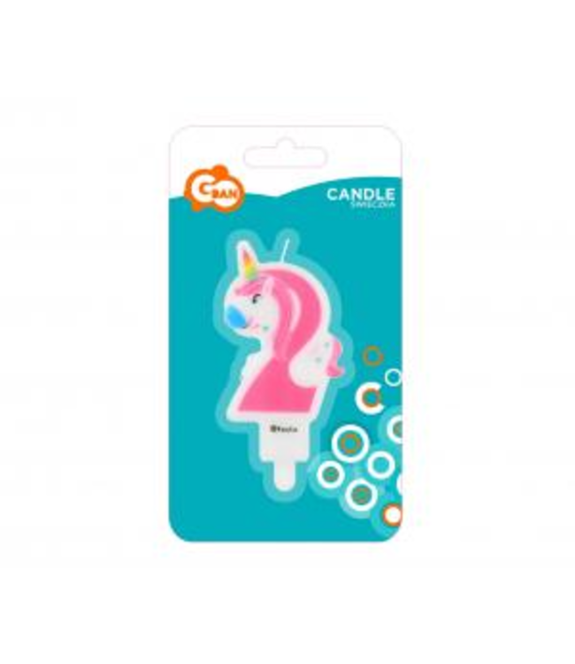 Unicorn kaarsje 2 | 8cm