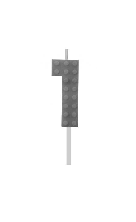 Building blocks kaarsje 1 | 5,5 cm