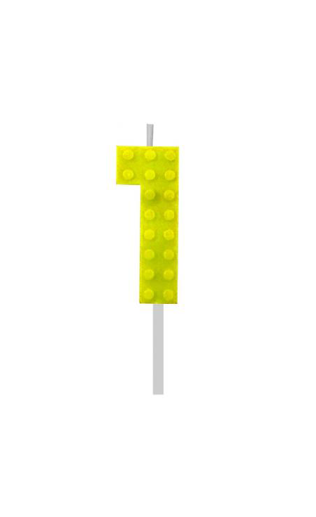 Building blocks kaarsje 1 | 5,5 cm