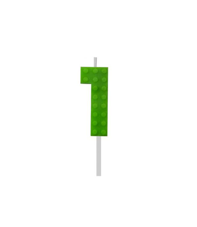 Building blocks kaarsje 1 | 5,5 cm