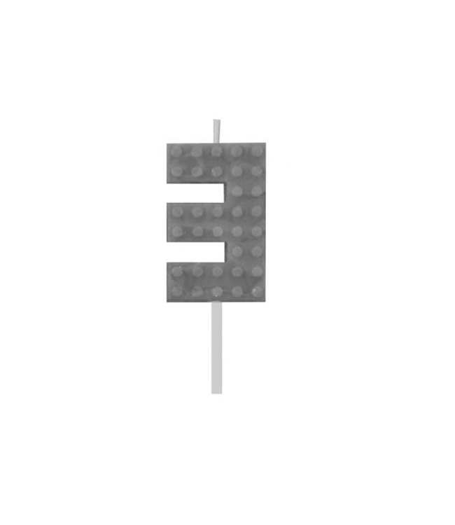 Building blocks kaarsje 3 | 5,5 cm