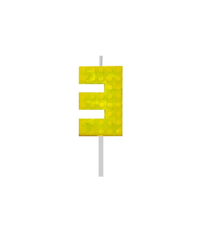 Building blocks kaarsje 3 | 5,5 cm