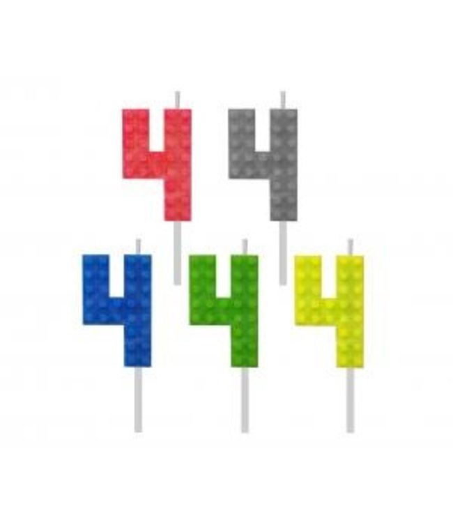 Building blocks kaarsje 4 | 5,5 cm