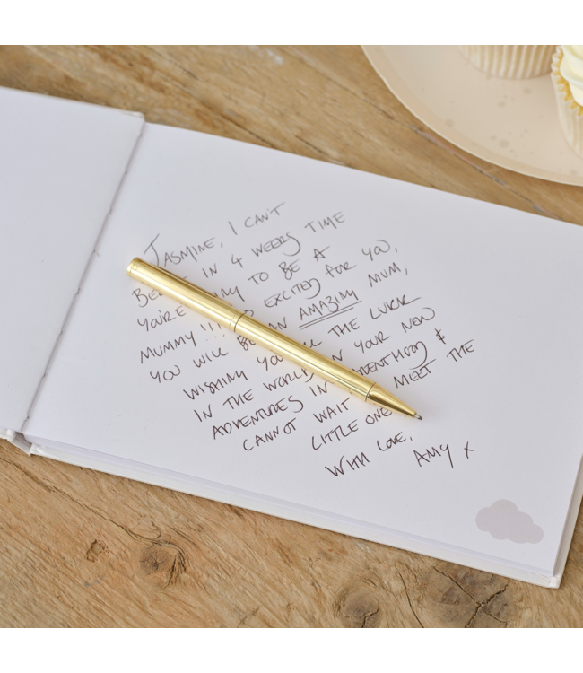 Gastenboek Hey Baby | Nude cream | 32 pagina's