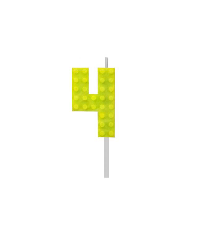 Building blocks kaarsje 4 | 5,5 cm