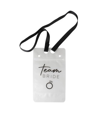 Ginger Ray OUTLET Team Bride drinkzakjes | 6 stuks | met rietje en lint