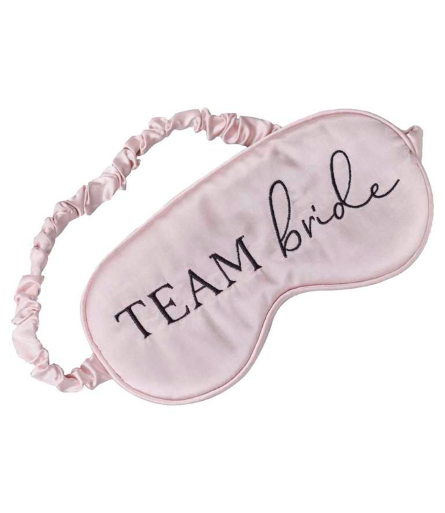 Ginger Ray Slaapmasker Team Bride | lichtroze satijn