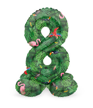 Folat OUTLET Cijferballon 8 | Jungle Vibe | Staand | 72cm