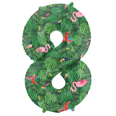 Cijferballon 8 | Jungle Vibe | 86 cm