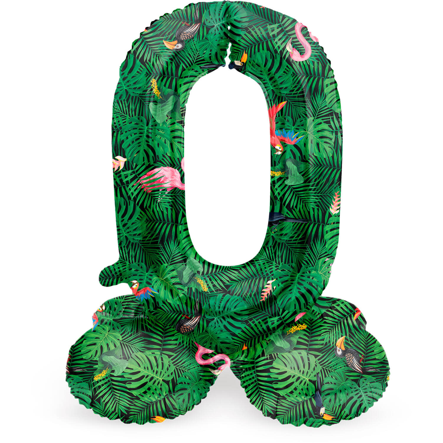 Cijferballon 0 | Jungle Vibe | Staand | 72cm