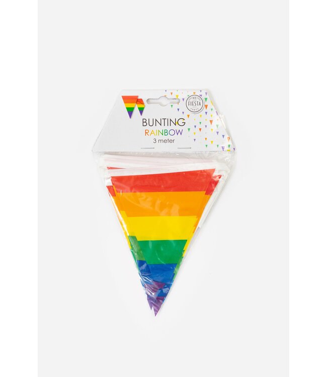 Mini vlaggenlijn regenboog | 3 meter