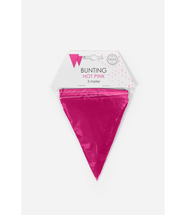 Mini vlaggenlijn roze | 3 meter