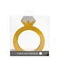 Globos Tafeldecoratie Ring | Goud glitter | 20 cm