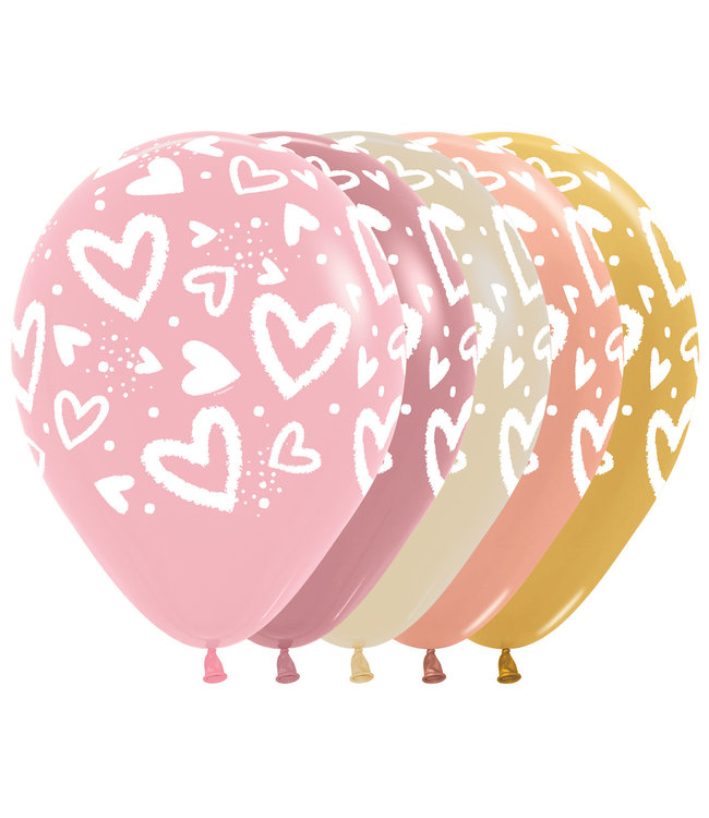 Sempertex OUTLET Ballonnen Bright hearts | zak 25 stuks