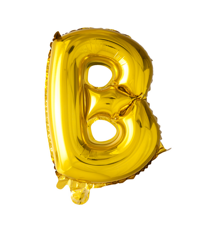Letterballon B Goud | 1 meter | Zwemdiploma B