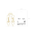 Glasstickers Bride & Groom | Goud