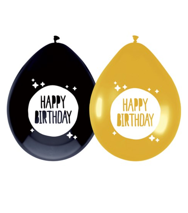 Ballonnen | Happy Birthday | Festive Gold