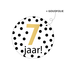 KP Stickers 7 jaar! | 20 stuks | zwart - goud - wit