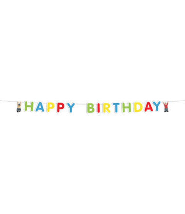 Folat Letterslinger 'Happy Birthday' Buurman & Buurman | 1,5 meter