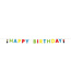Letterslinger 'Happy Birthday' Buurman & Buurman | 1,5 meter