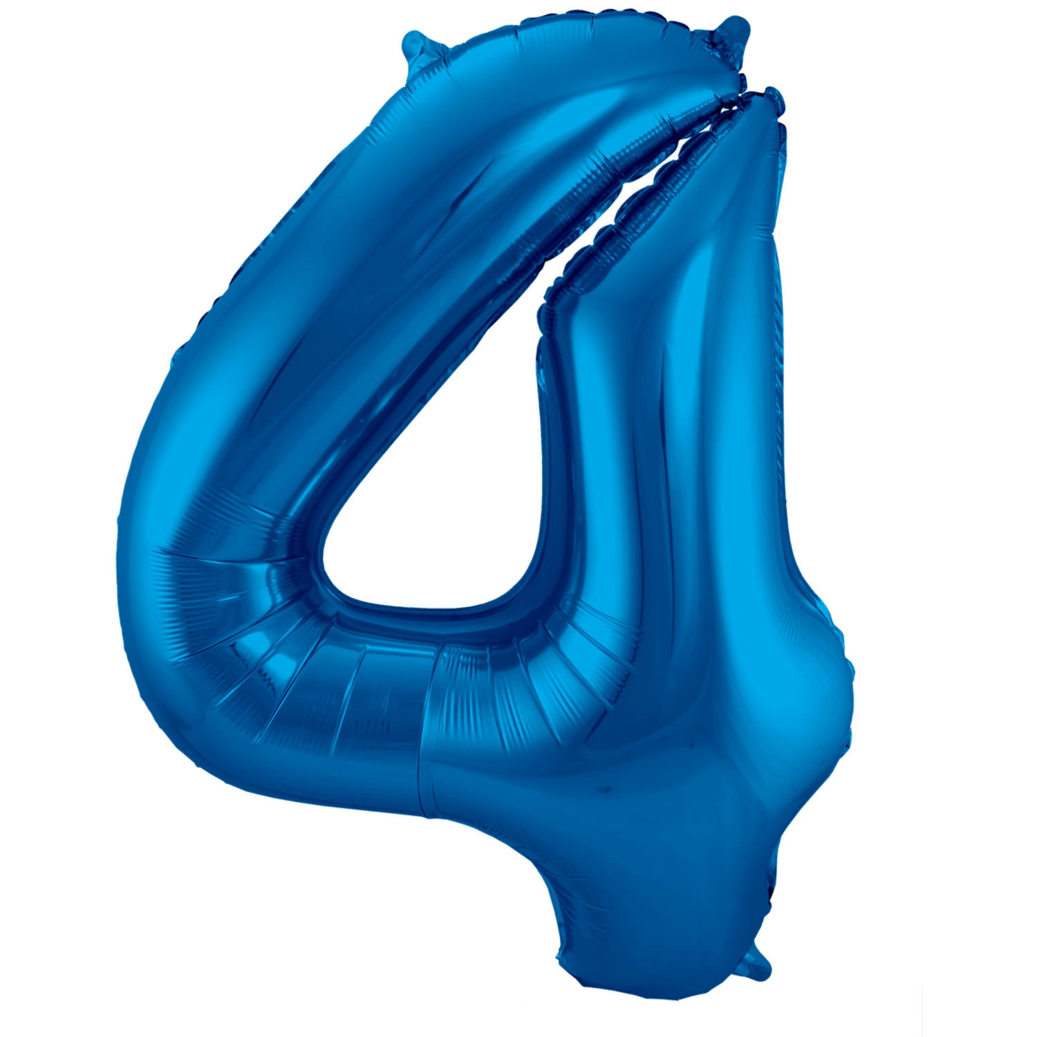 Cijferballon 4 | Blauw | 86 cm