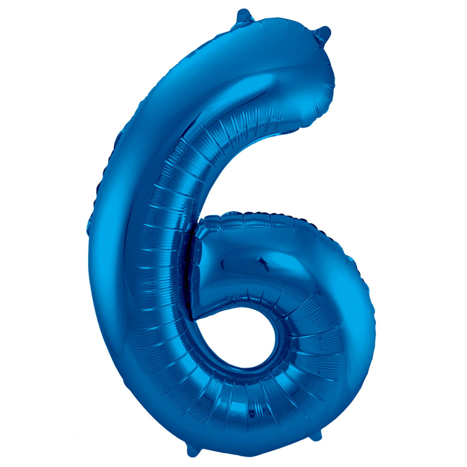 Cijferballon 6 | Blauw | 86 cm