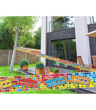 Folat Afzetlint Birthday Blocks | 7 meter