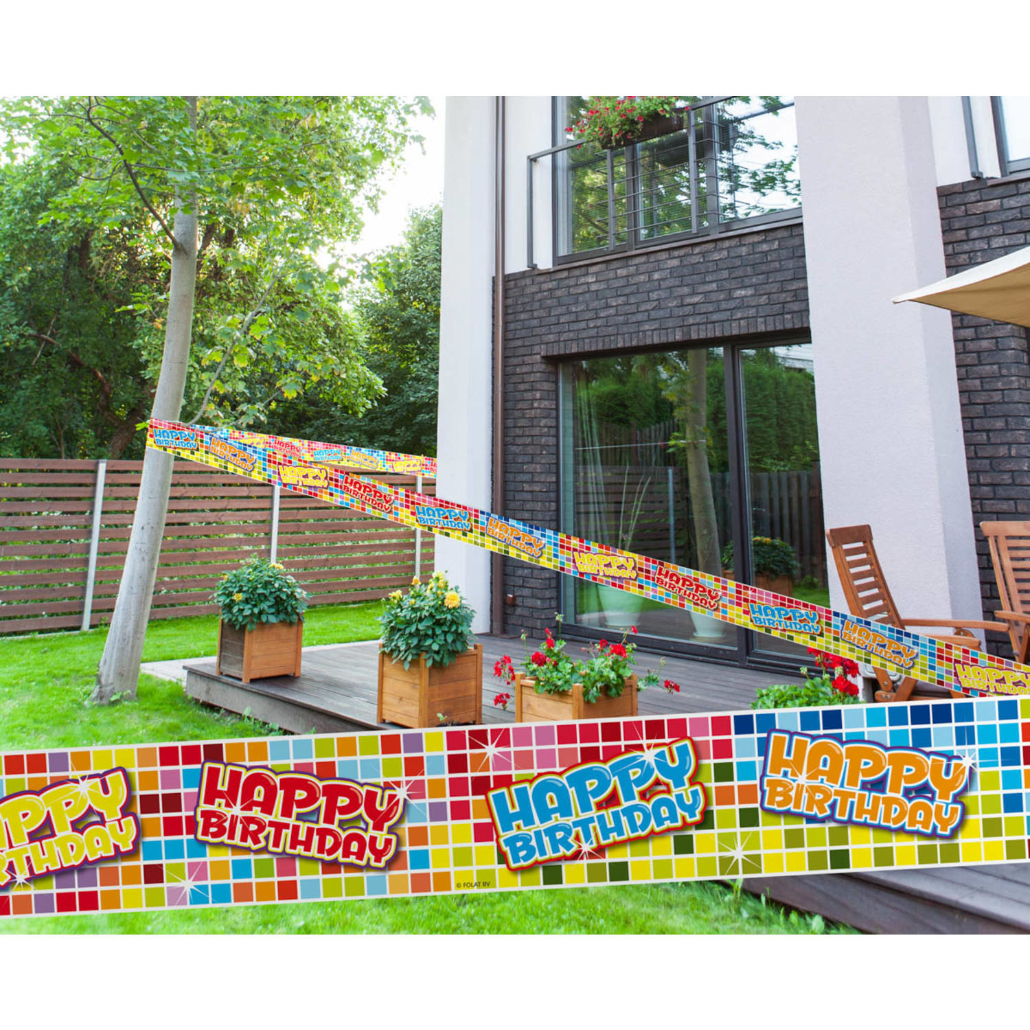 Afzetlint Birthday Blocks | 7 meter