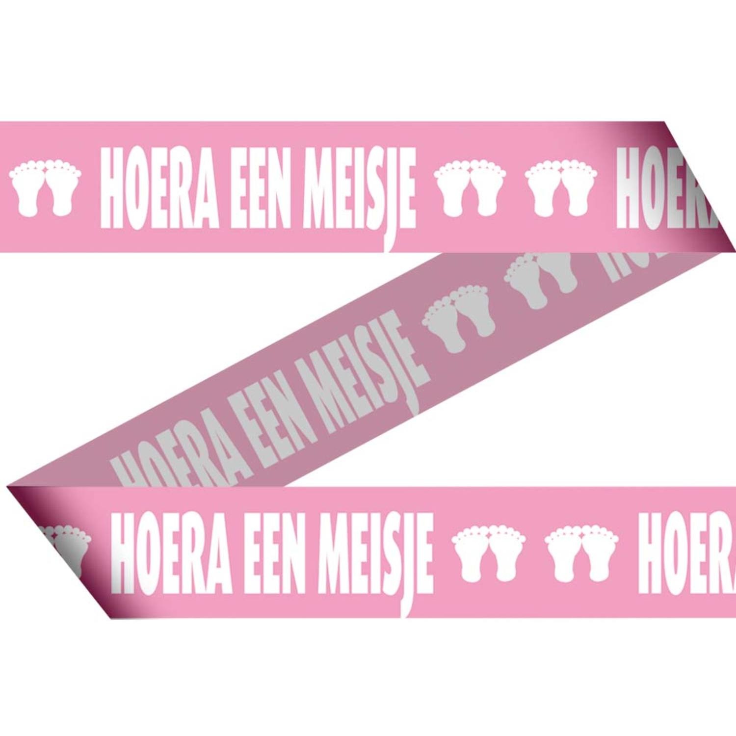 Afzetlint Hoera een Meisje | 15 meter