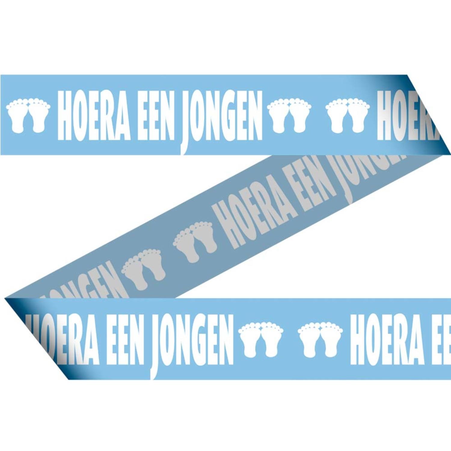 Blauw Afzetlint Geboorte Jongen | 15 meter