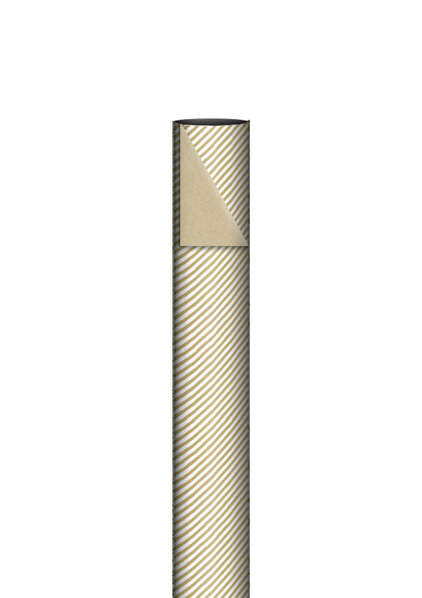 Cadeaupapier it' s a line white kraft | dubbelzijdig | 70 cm x 2 m