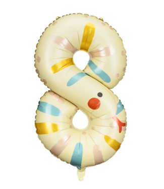 PartyDeco OUTLET Cijferballon 8 | Slang