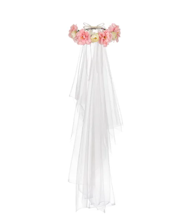 OUTLET Bloemenkroon met sluier