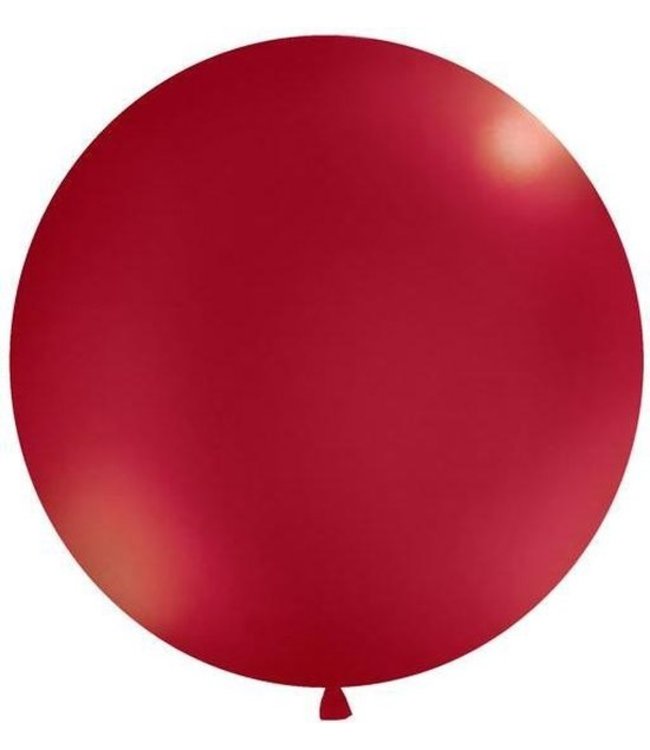 PartyDeco Reuzeballon bordeaux - 1 meter