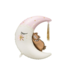 Folieballon teddybeer maan met tassel | Roze | 80 x 98cm