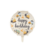 Folieballon Bouwvoertuigen Happy birthday | 45 cm