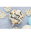 Folieballon Bouwvoertuigen Happy birthday | 45 cm