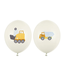 OUTLET Ballonnen mix Bouwvoertuigen | zak 50 stuks